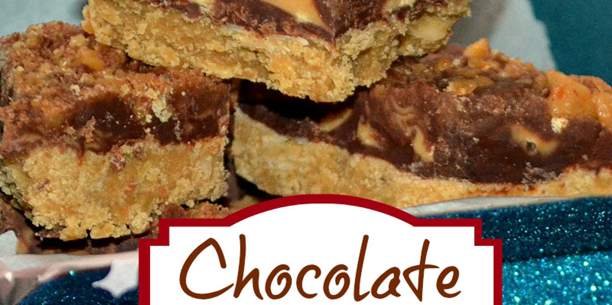 Chocolate Peanut Butter Toffee Bars My Recipe Magic
