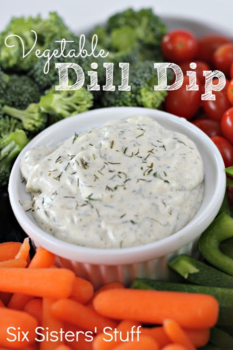 Vegetable Dill Dip - My Recipe Magic