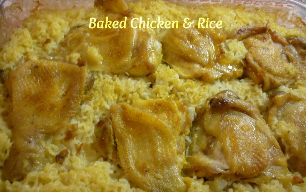 Baked Chicken and Rice - My Recipe Magic