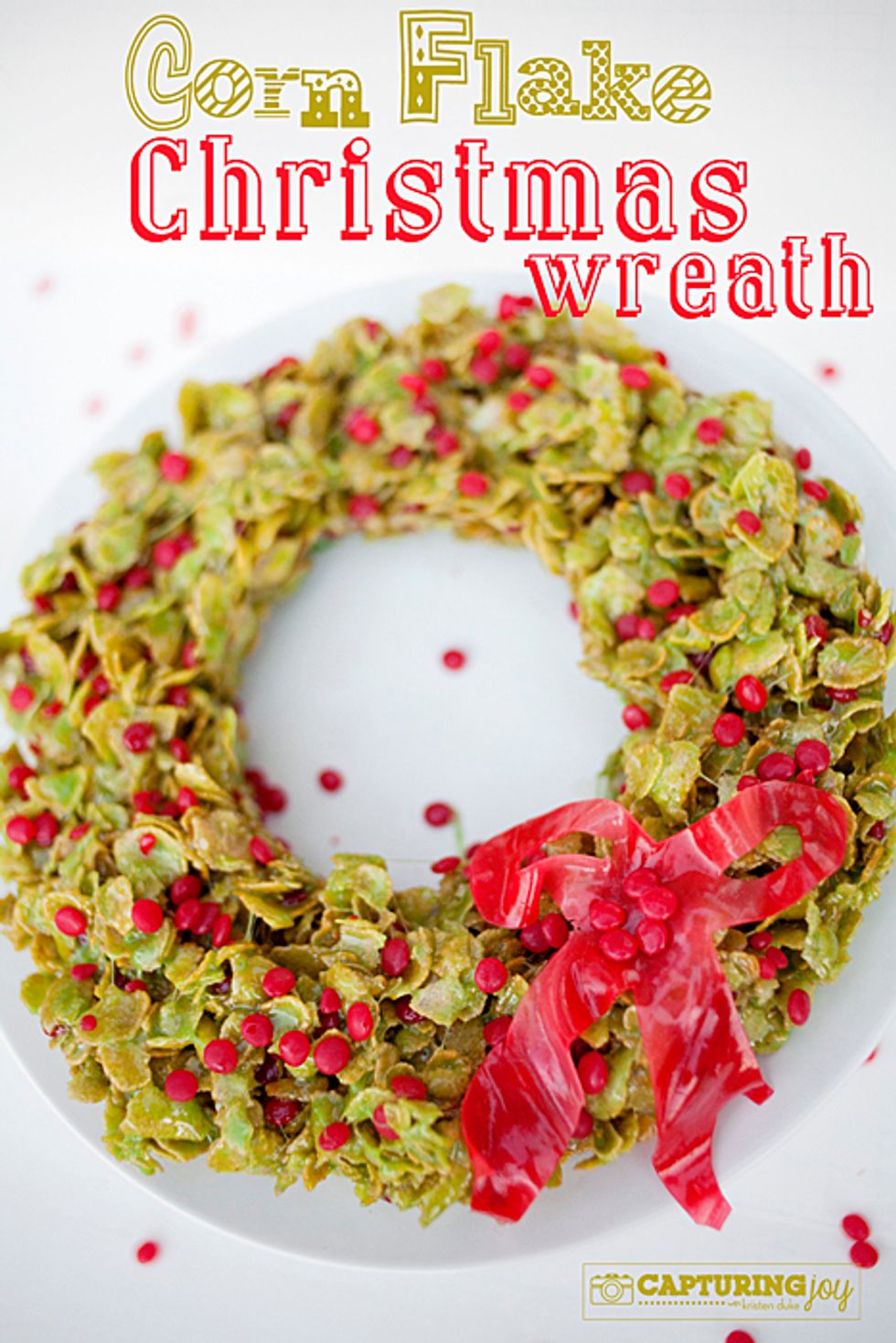 Corn Flake Christmas Wreath Recipe - My Recipe Magic