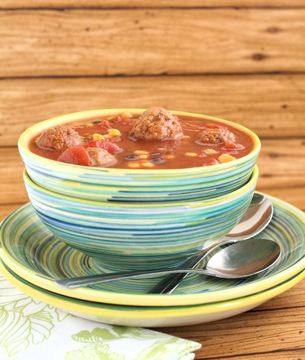 Slow Cooker Mexican Meatball Soup My Recipe Magic