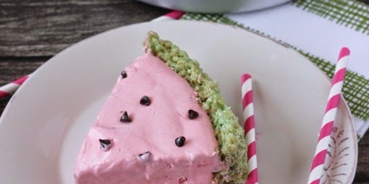 Creamy, Dreamy Frozen Watermelon Dessert - My Recipe Magic