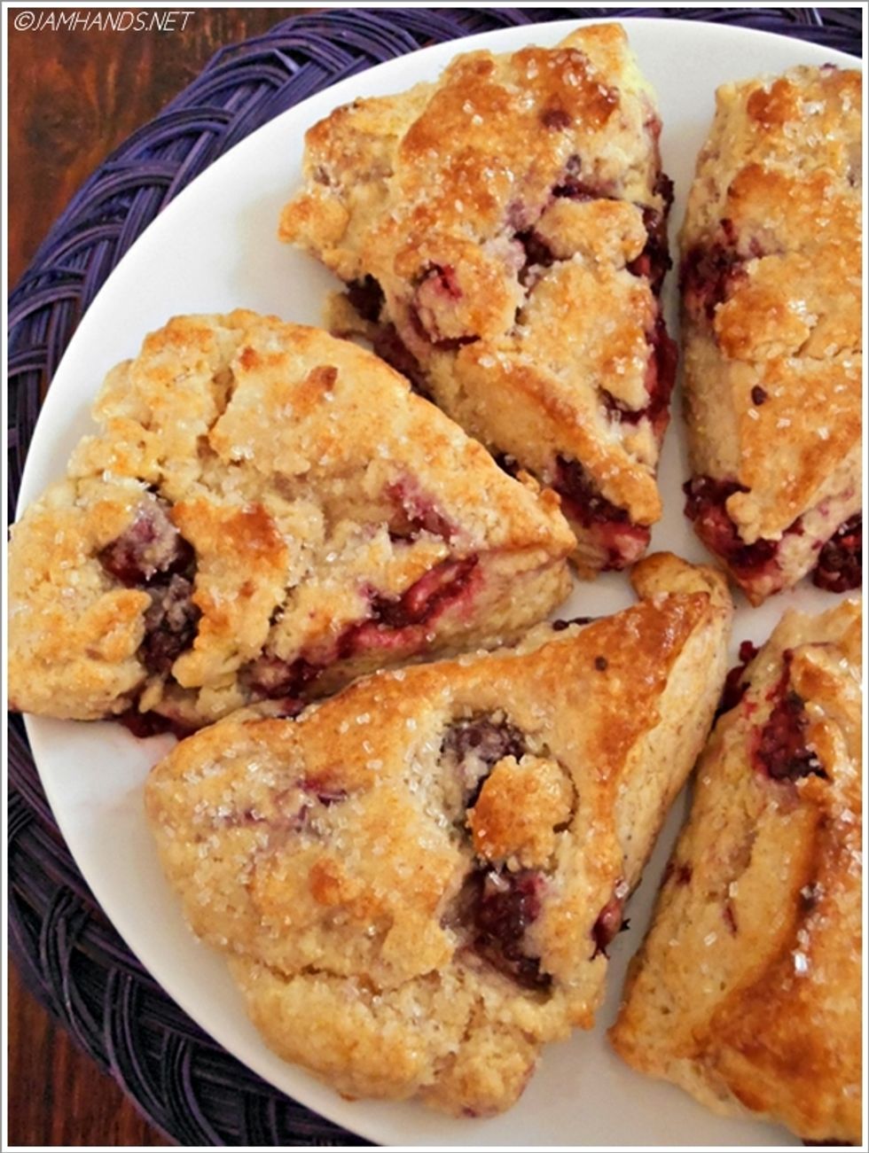 Blackberry Scones with Honey Butter My Recipe Magic
