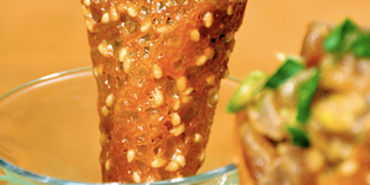 Tuna Tartare in Miso Cones My Recipe Magic