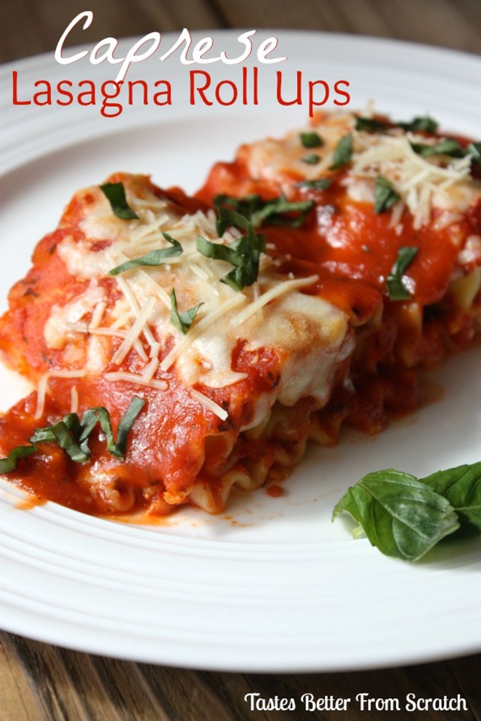 Caprese Lasagna RollUps - My Recipe Magic