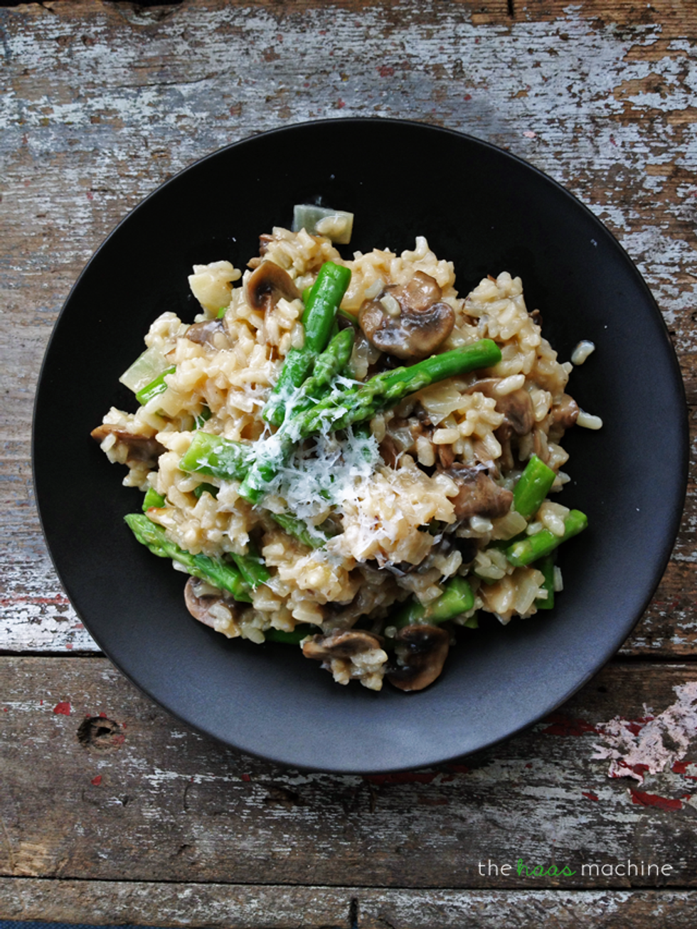 Mushroom & Asparagus Risotto - My Recipe Magic