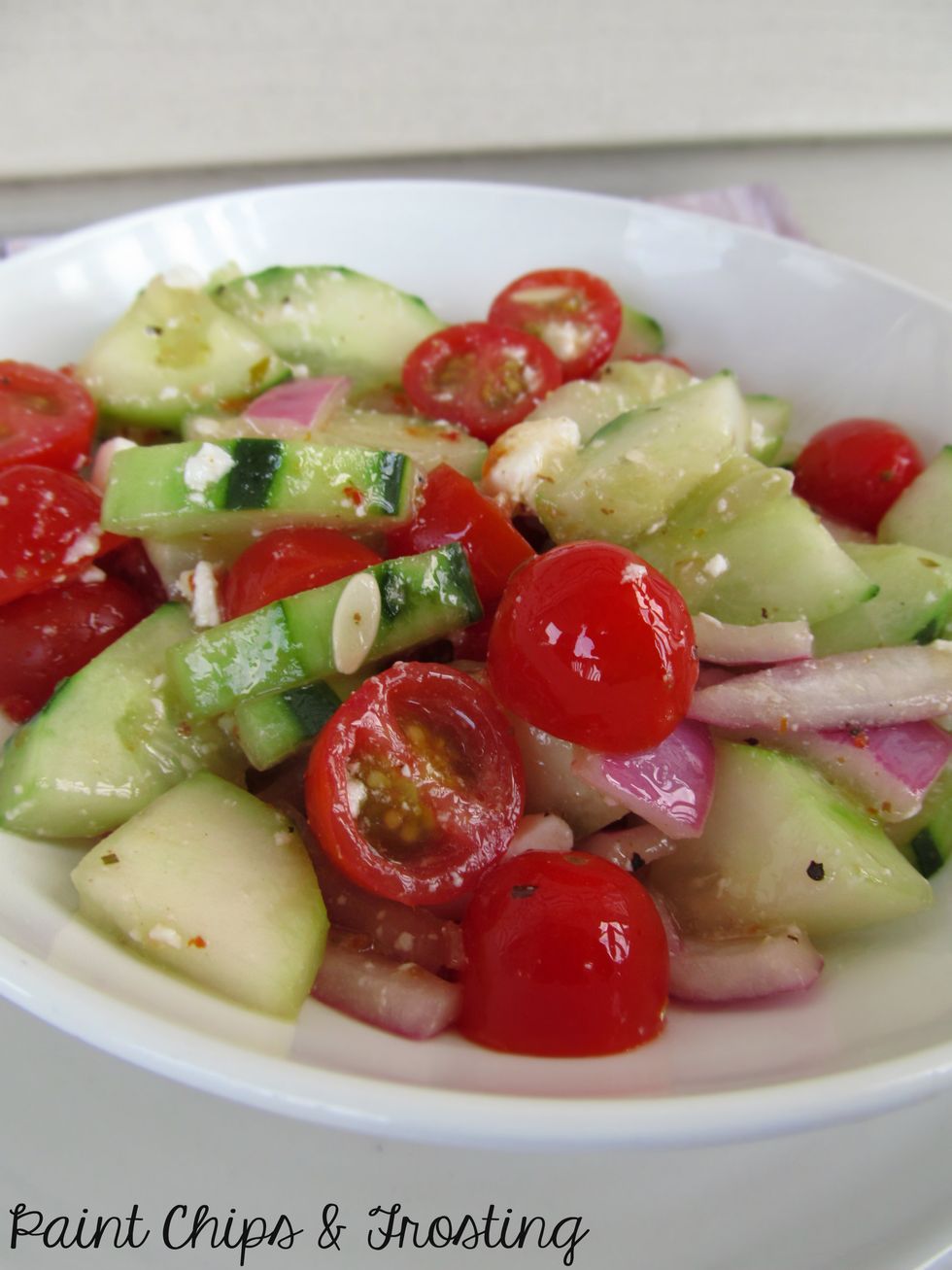 Cucumber Tomato Vinaigrette Salad - My Recipe Magic