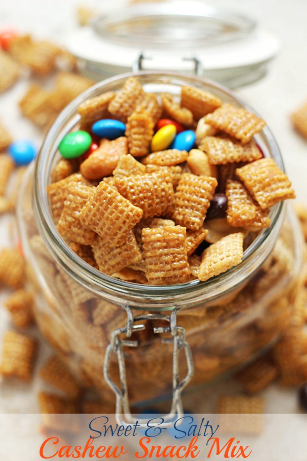 Sweet & Salty Cashew Chex Mix My Recipe Magic