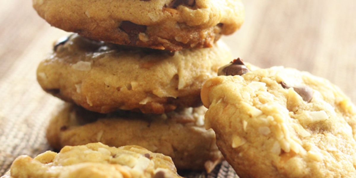 Coconut Butterscotch Chocolate Chip Cookies My Recipe Magic