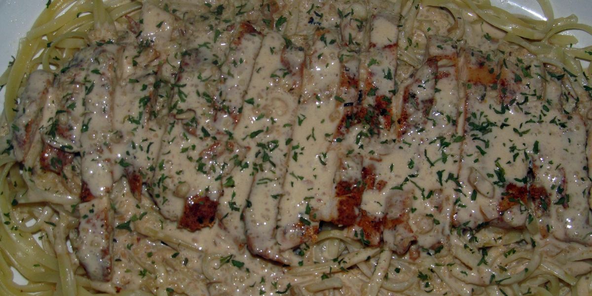 Zatarains Blackened Chicken Alfredo