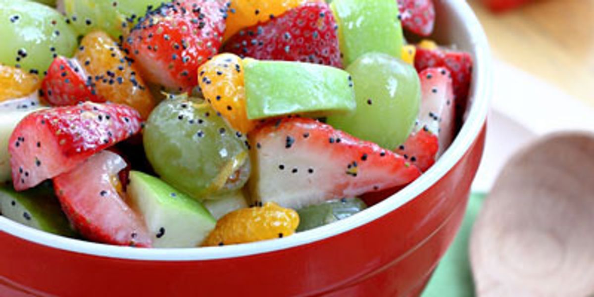 Fresh Fruit Salad with Honey Poppy Seed Dressing My Recipe Magic