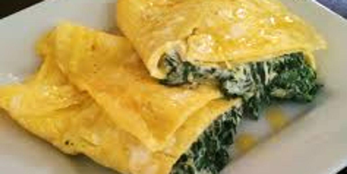 Laughing Cow® Cheese & Spinach Omelet (Healthy!) My Recipe Magic
