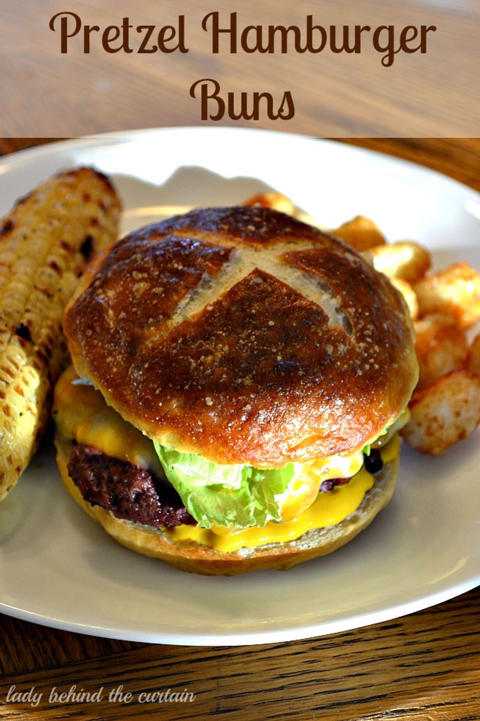 Pretzel Hamburger Buns - My Recipe Magic