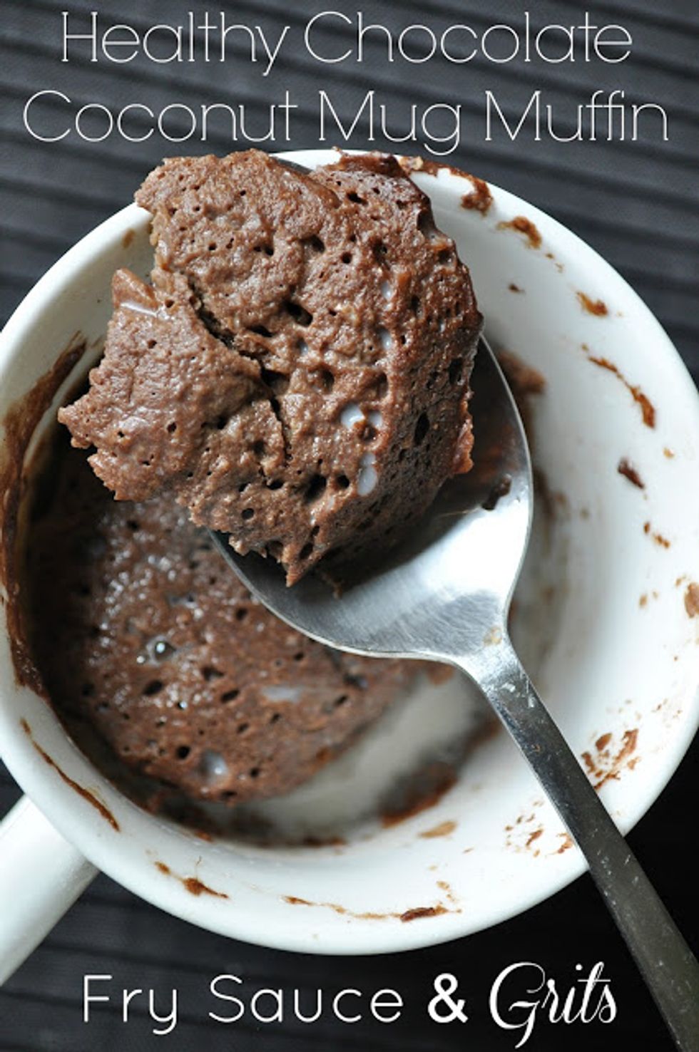 Chocolate and Coconut Oil Mug Muffin My Recipe Magic