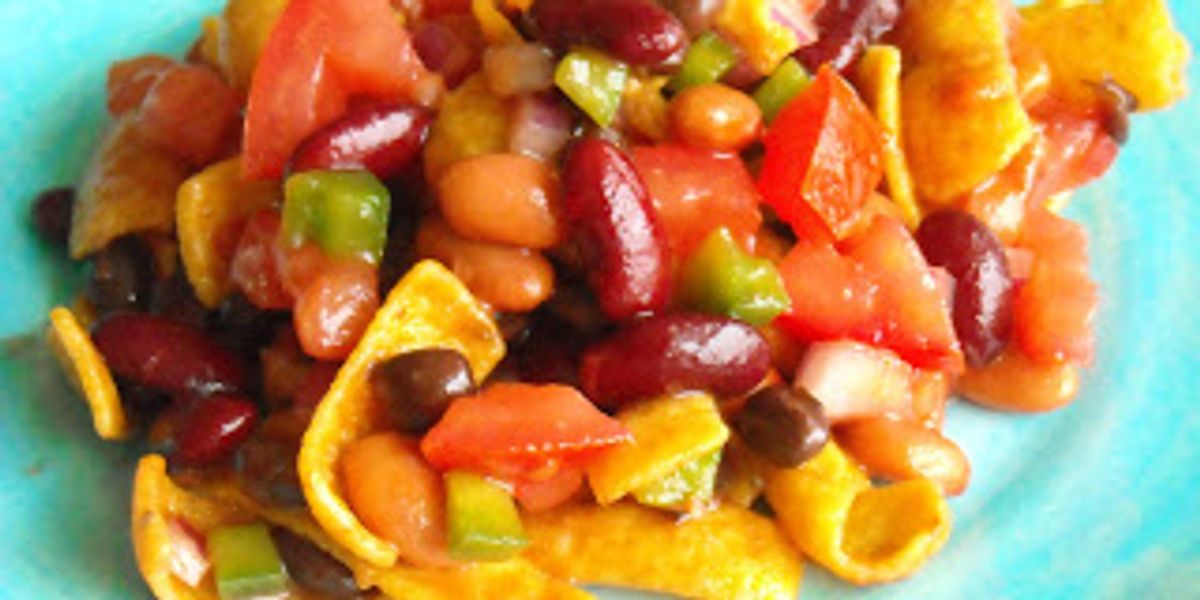 Three Bean Frito Chip Salad Recipe My Recipe Magic