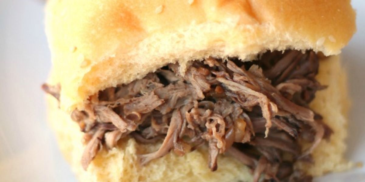 Slow Cooker Italian Roast Beef Sandwiches My Recipe Magic