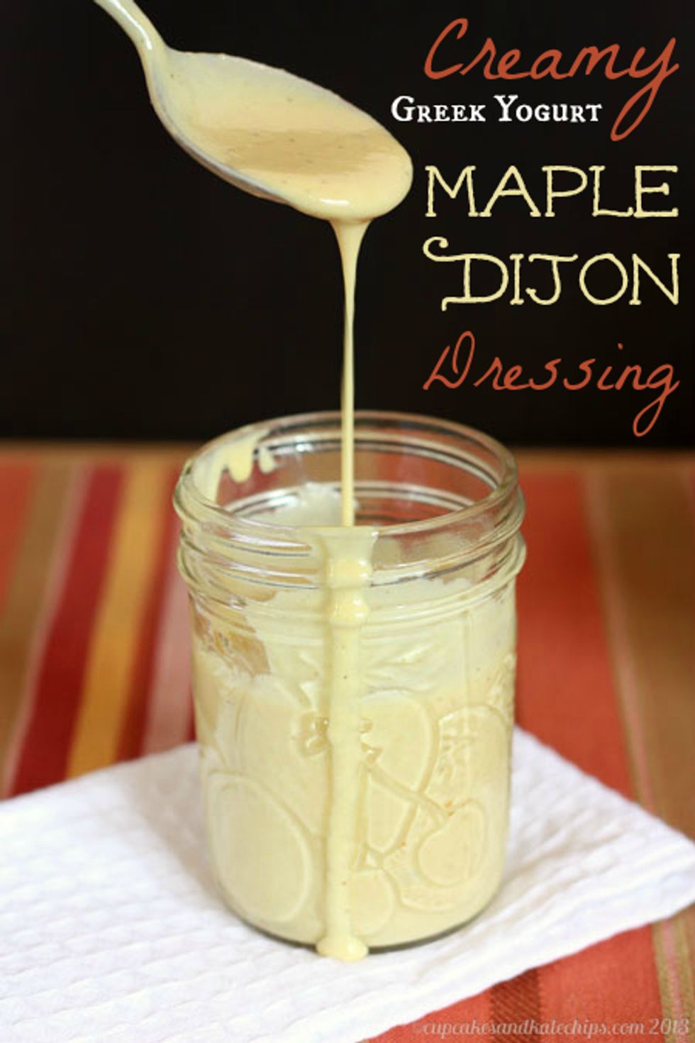Creamy Greek Yogurt Maple Dijon Salad Dressing My Recipe Magic