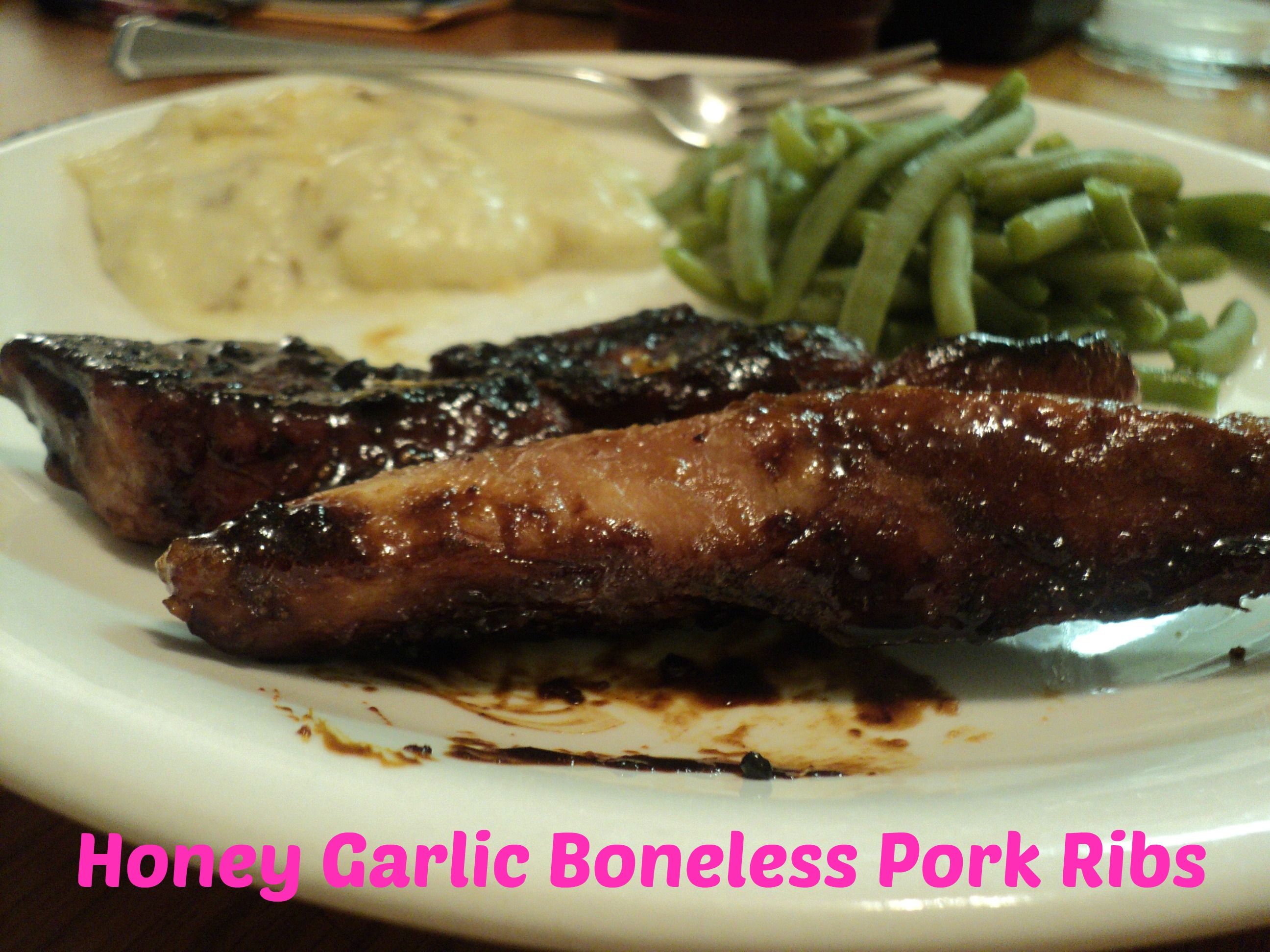 honey garlic boneless pork chops
