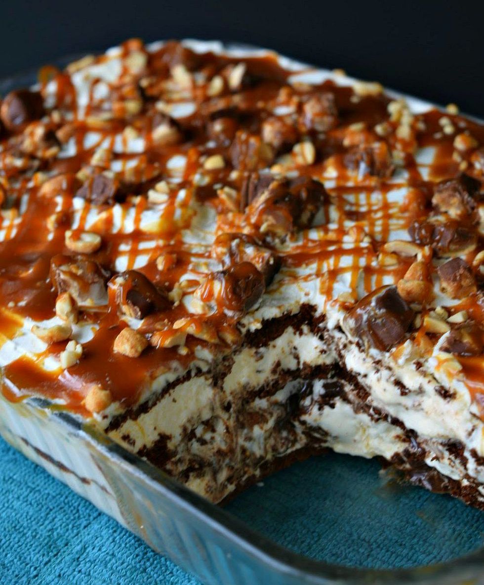 Snickers Ice Cream Sandwich Cake My Recipe Magic 5899