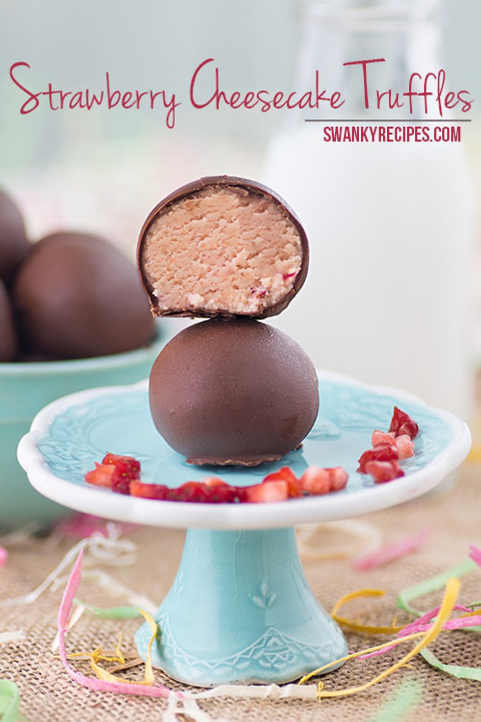 Strawberry Cheesecake Chocolate Truffles My Recipe Magic
