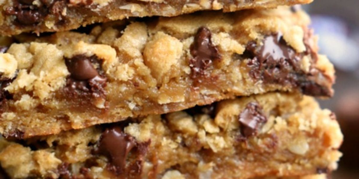 Peanut Butter Snickers Cookie Bars My Recipe Magic