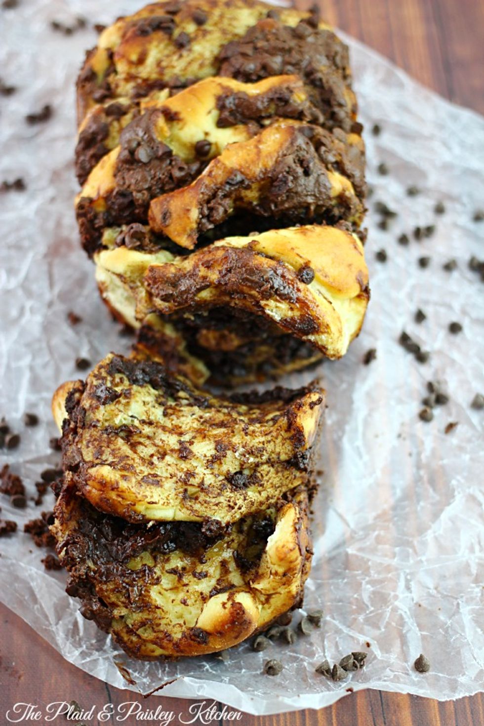 Hazelnut Chocolate Chip Pull Apart Bread My Recipe Magic