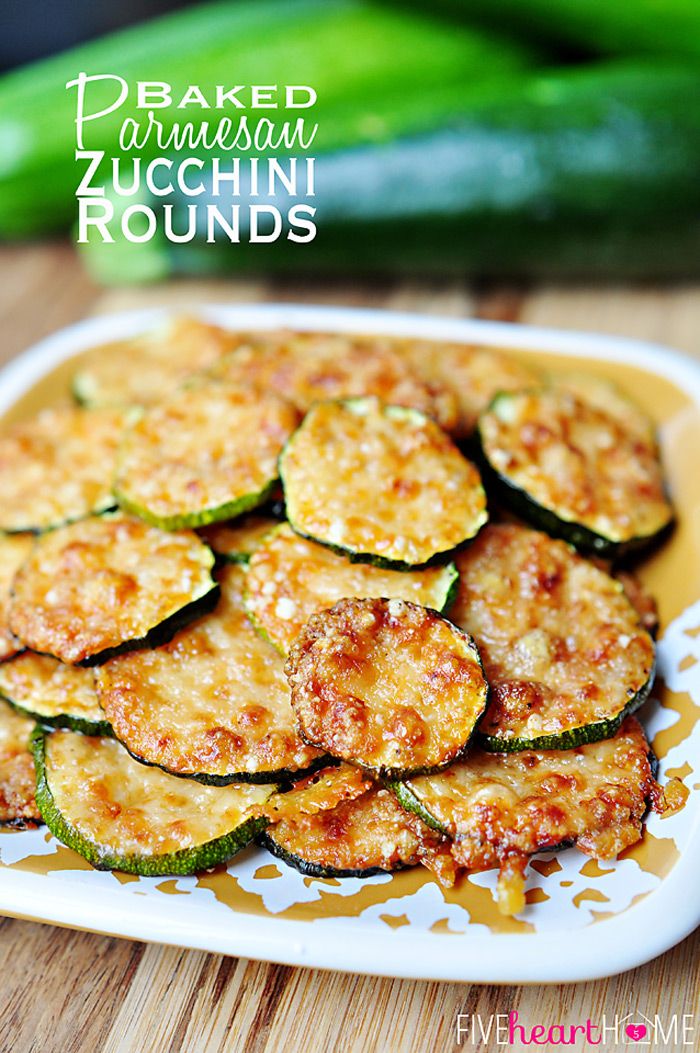 Baked Parmesan Zucchini Rounds - My Recipe Magic