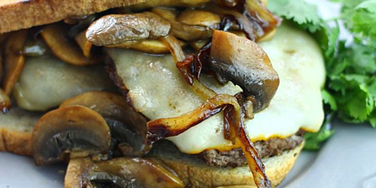 Mushroom Swiss Patty Melt - My Recipe Magic