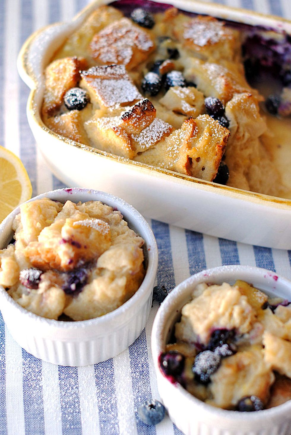 Healthy Blueberry Lemon Bread Pudding - My Recipe Magic