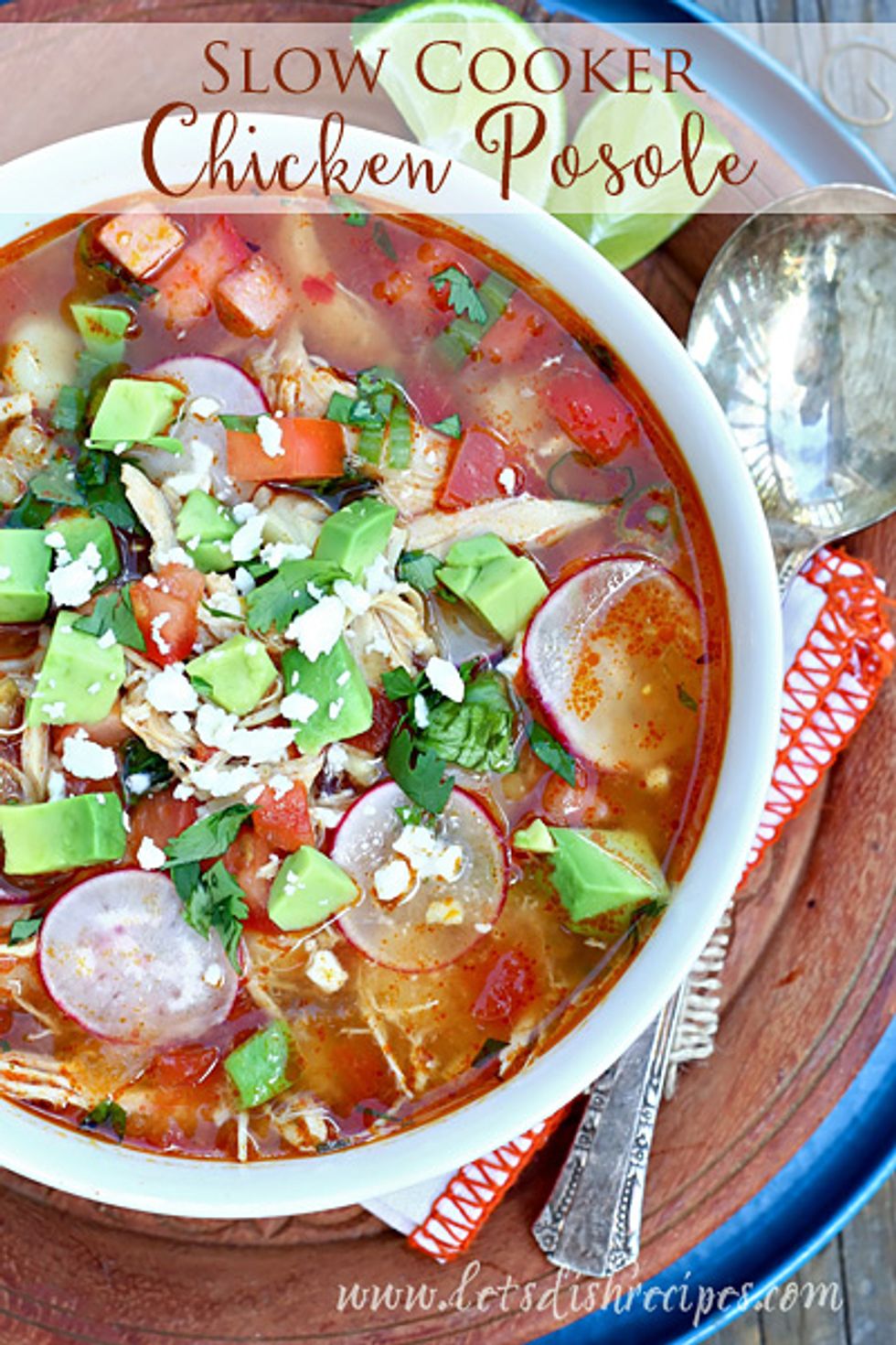 Slow Cooker Chicken Posole Soup - My Recipe Magic