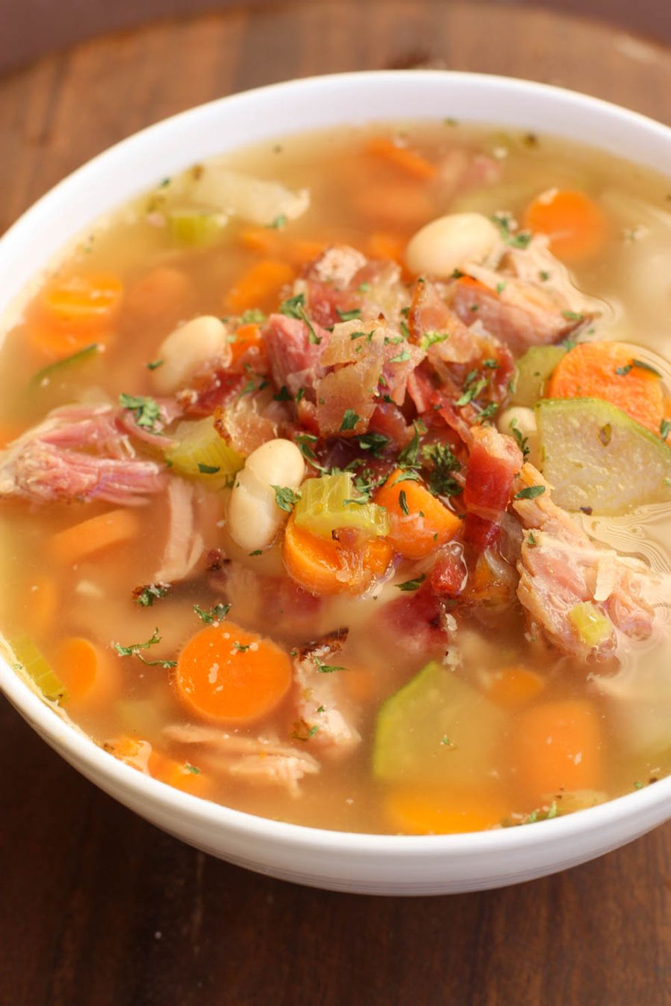 Slow Cooker Leftover Ham Bone Soup - My Recipe Magic