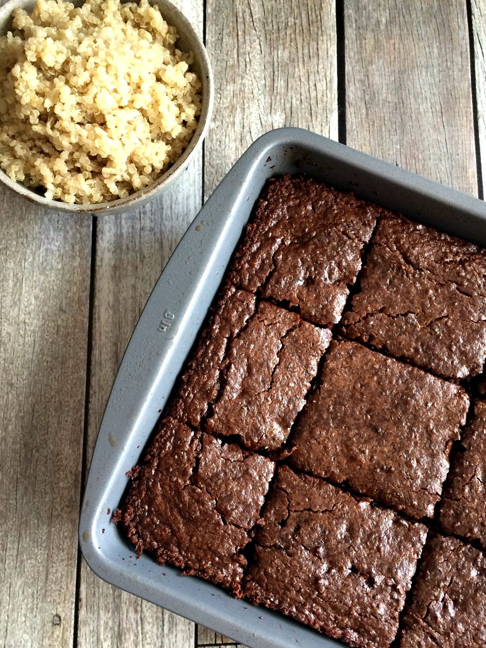 Double Chocolate Quinoa Brownies My Recipe Magic