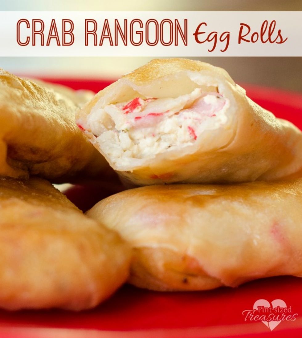 Crab Rangoon Egg Rolls - My Recipe Magic