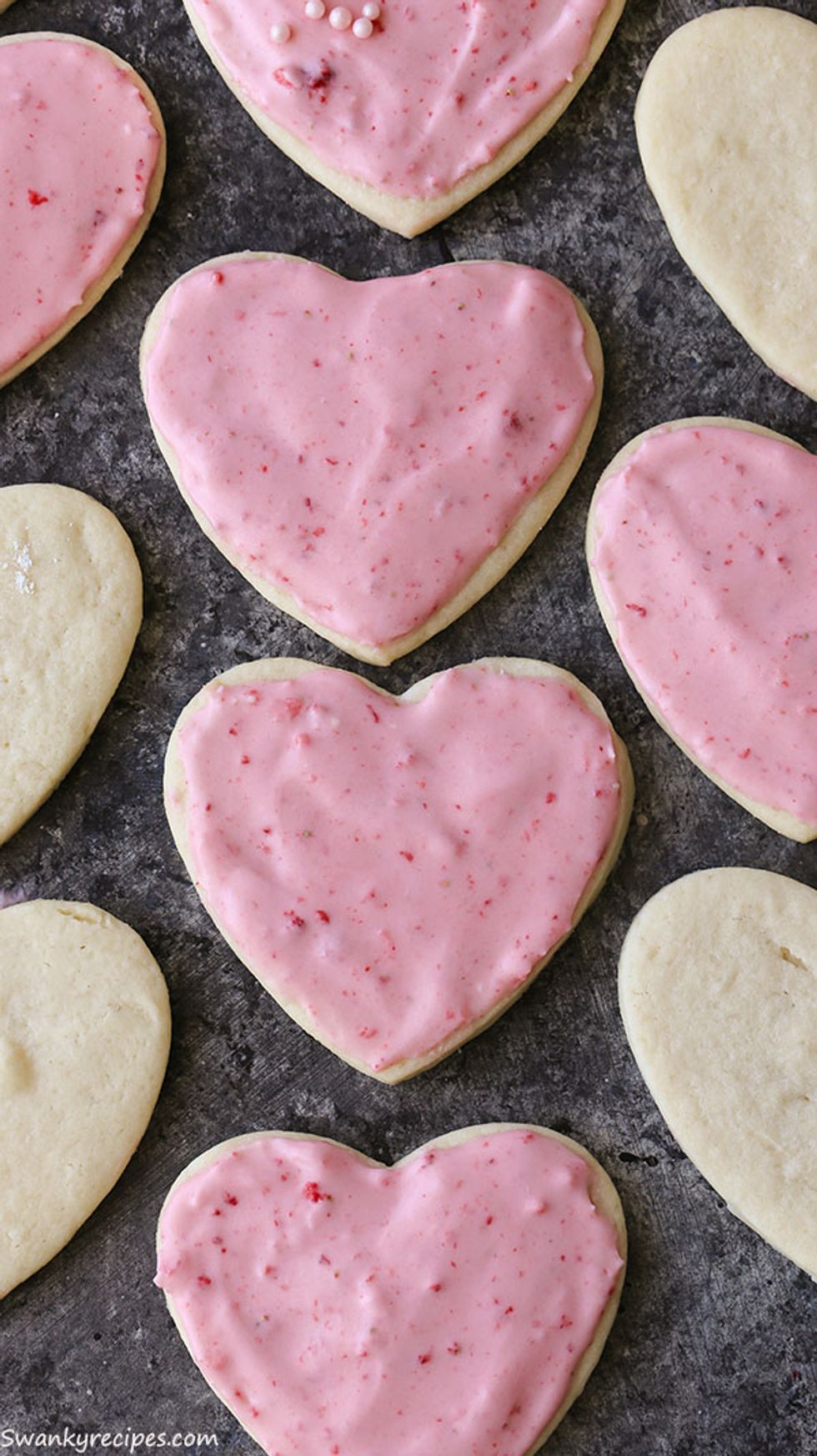 Frosted Strawberry Sugar Cookies - My Recipe Magic