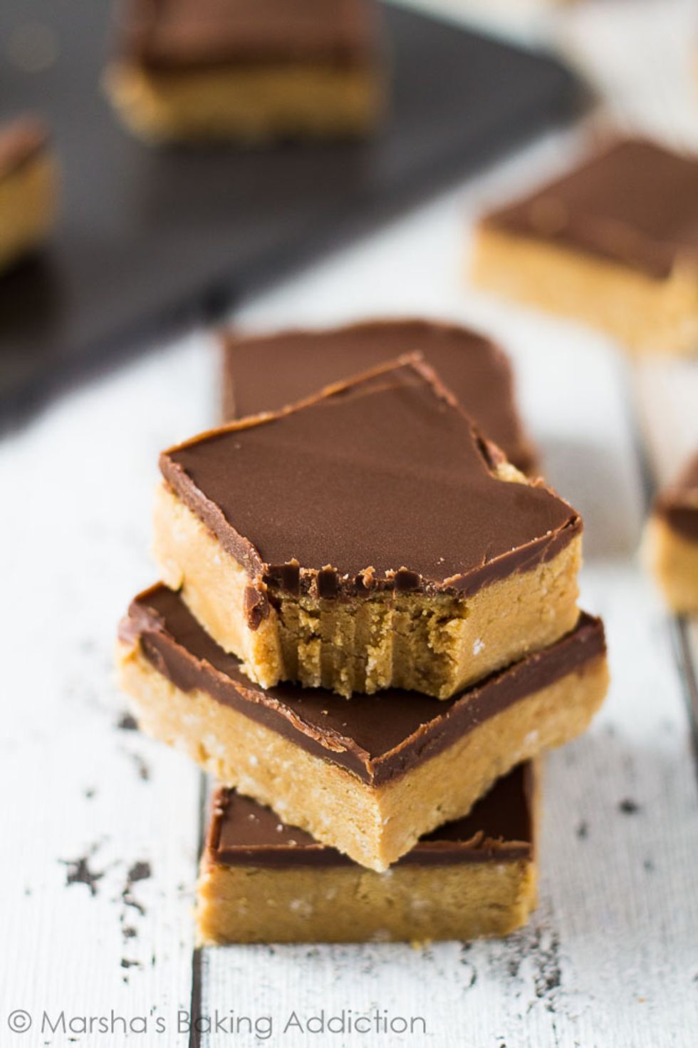 No-Bake Chocolate Peanut Butter Bars Recipe - My Recipe Magic