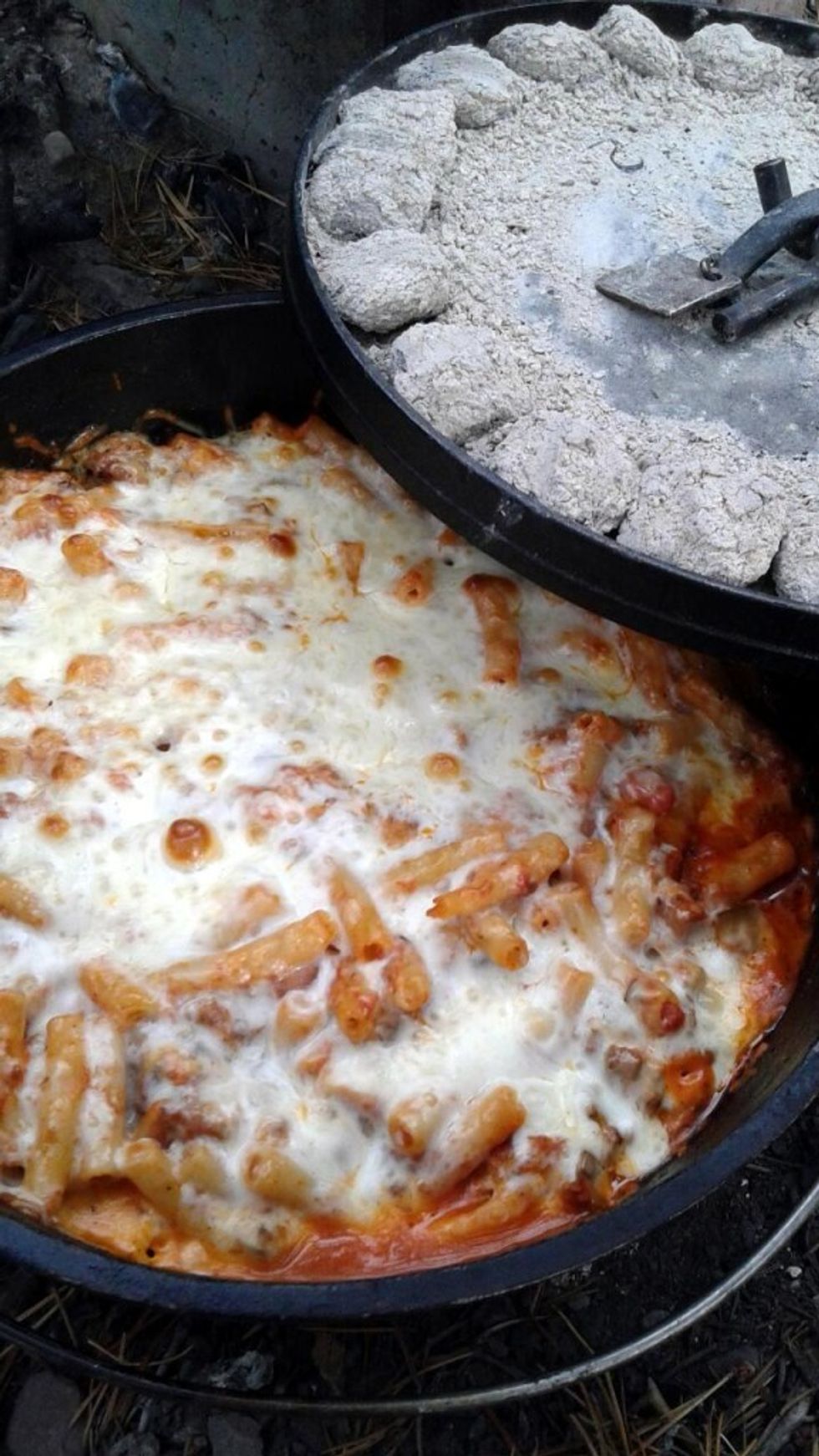 Dutch Oven Baked Ziti - My Recipe Magic