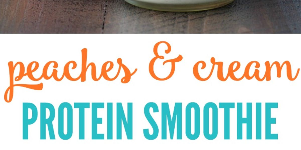 Peaches And Cream Protein Smoothie My Recipe Magic