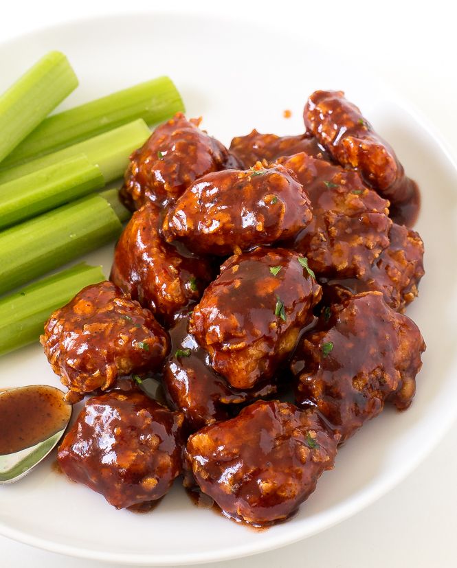 Honey Barbecue Chicken Bites - My Recipe Magic