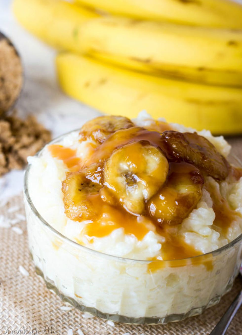 Bananas Foster Rice Pudding - My Recipe Magic