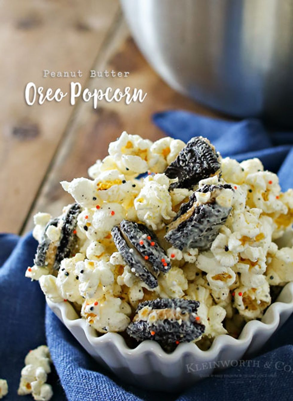 Peanut Butter Oreo Popcorn My Recipe Magic