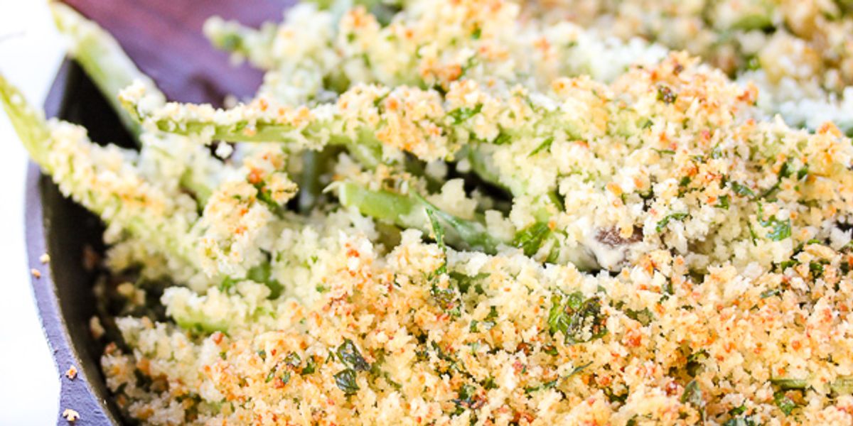 Panko Parmesan Topped Green Bean Casserole My Recipe Magic