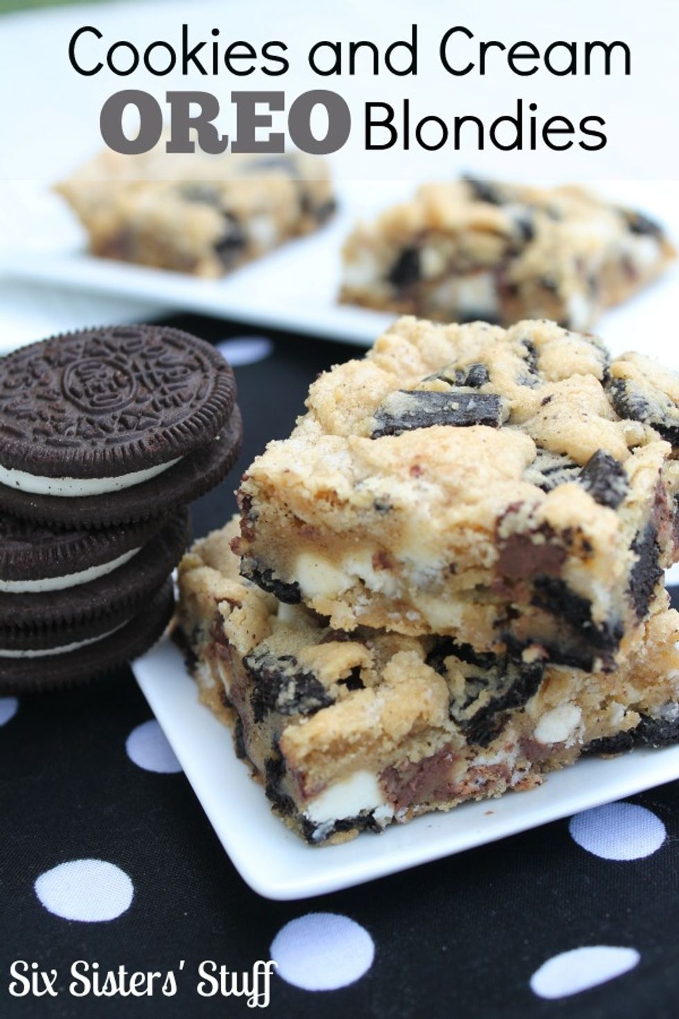 Cookies and Cream Oreo Blondies Recipe My Recipe Magic