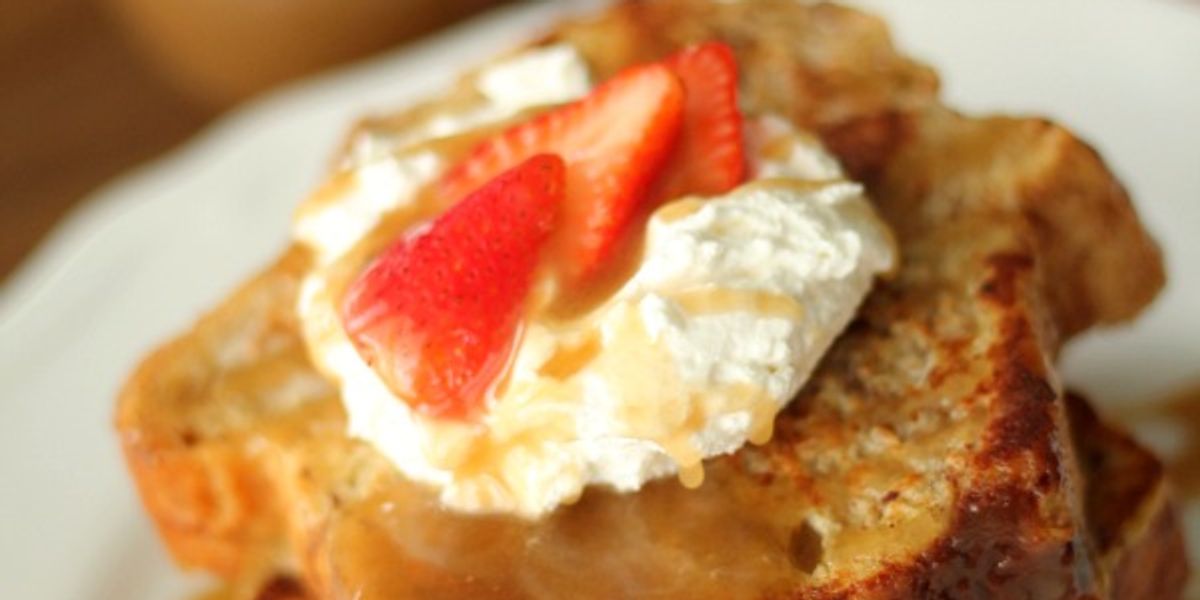 Homemade Kneaders Chunky Cinnamon French Toast & Caramel Syrup My