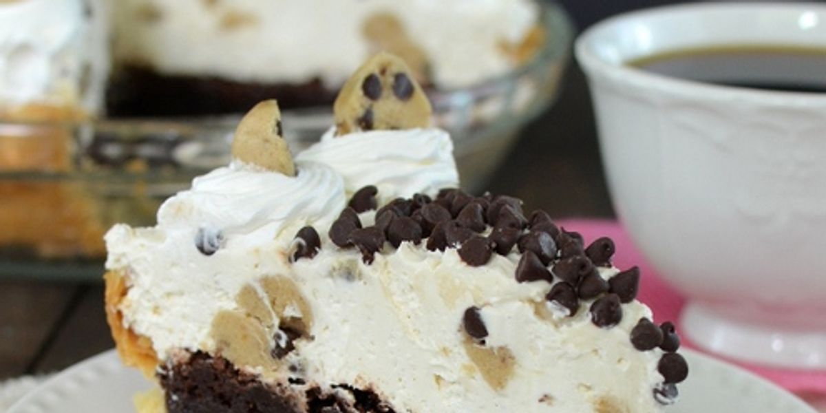 Cookie Dough Cheesecake Brownie Pie My Recipe Magic