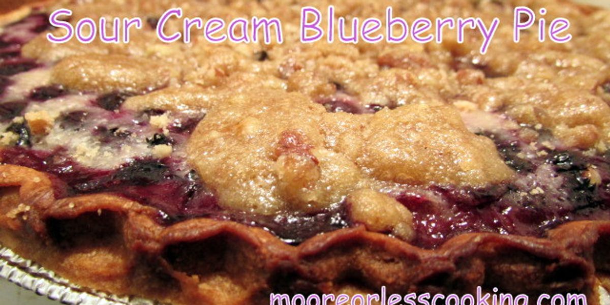 SOUR CREAM BLUEBERRY PIE My Recipe Magic