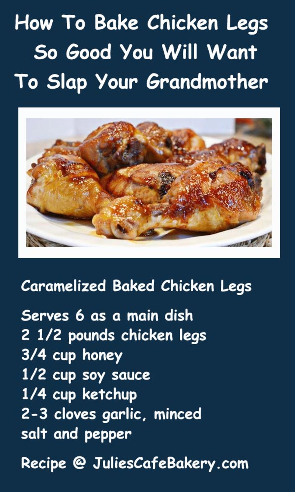 How To Bake Chicken Legs So Good You Will Want To Slap ...