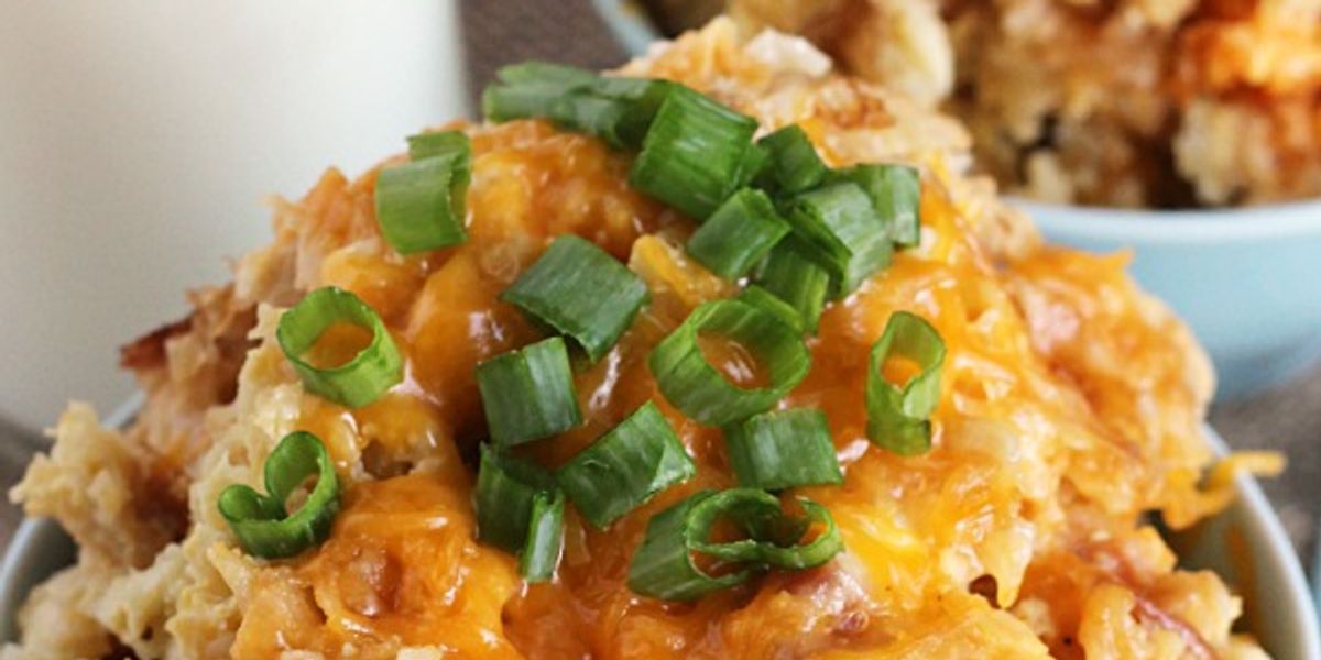 Crock Pot TAter Tot Egg Bake - My Recipe Magic