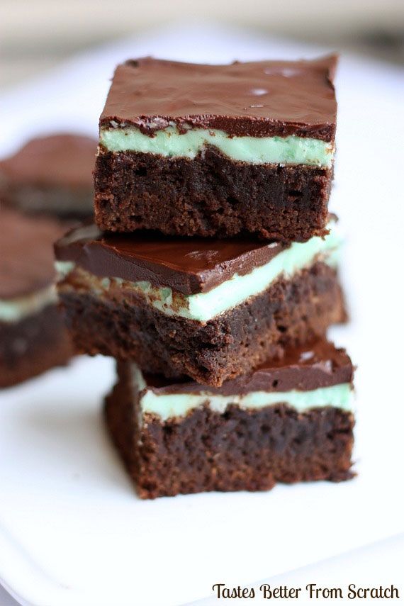 Easy Chocolate Mint Brownies - My Recipe Magic