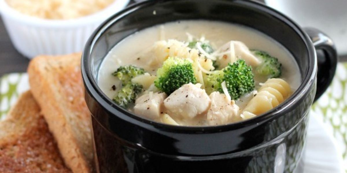 Chicken & Broccoli Alfredo Soup My Recipe Magic