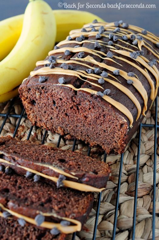 Chocolate Peanut Butter Banana Bread - My Recipe Magic